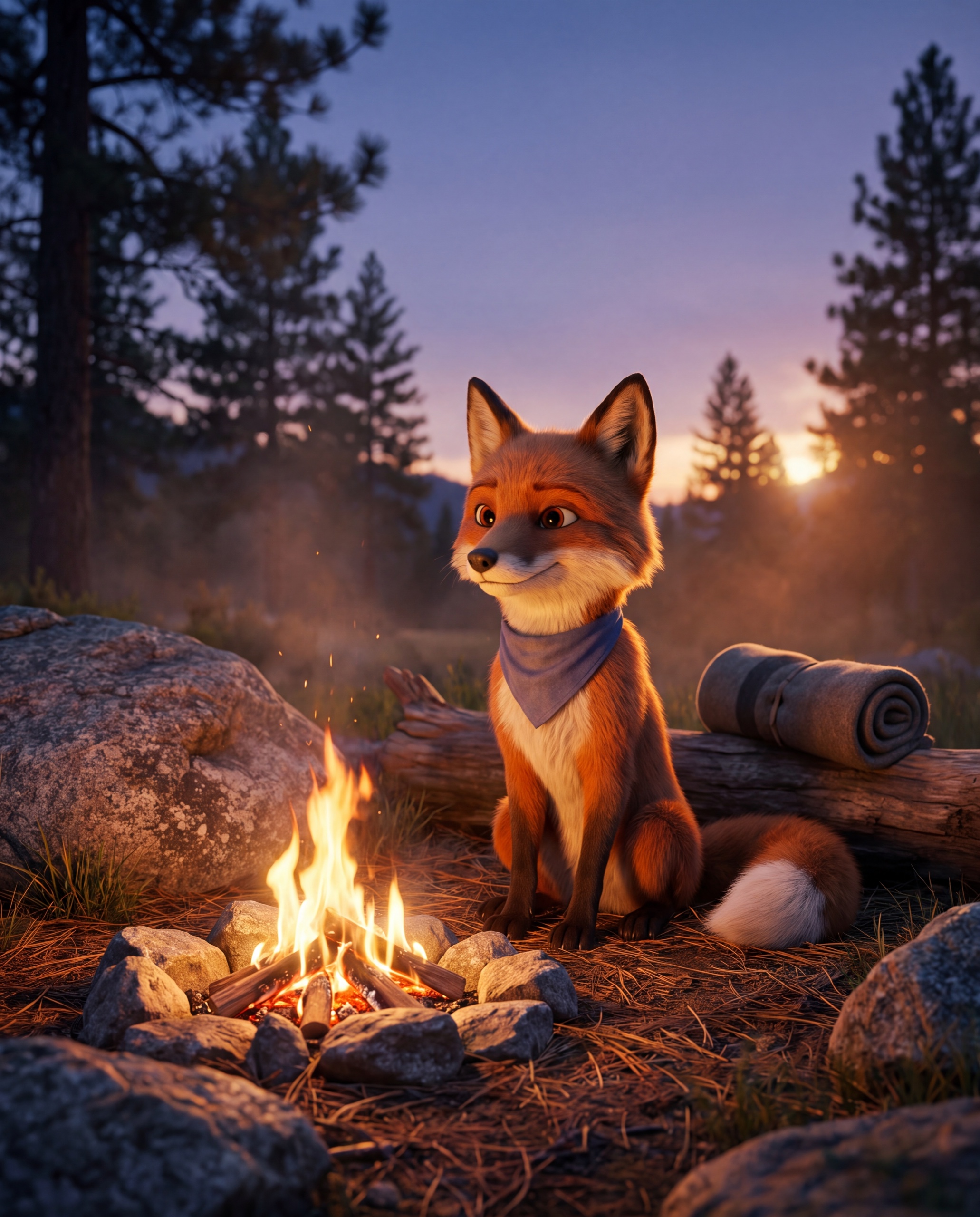 FENN — Campfire at dusk